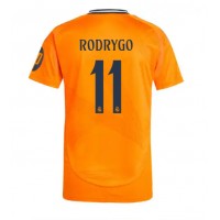 Camisa de Futebol Real Madrid Rodrygo Goes #11 Equipamento Secundário 2024-25 Manga Curta